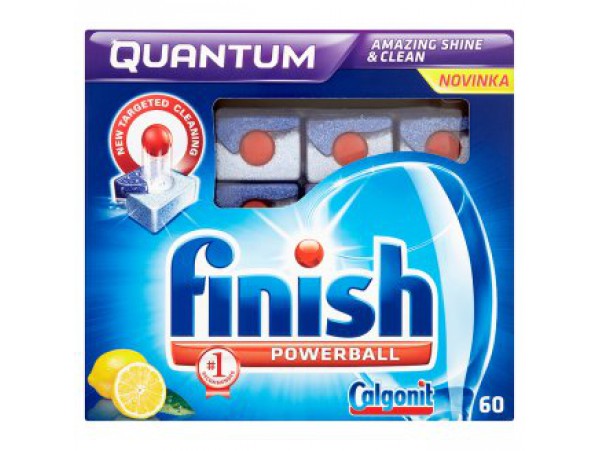 Finish Quantum Powerball Таблетки для посудомоечной машины (лимон) 60 шт, 1068 г
